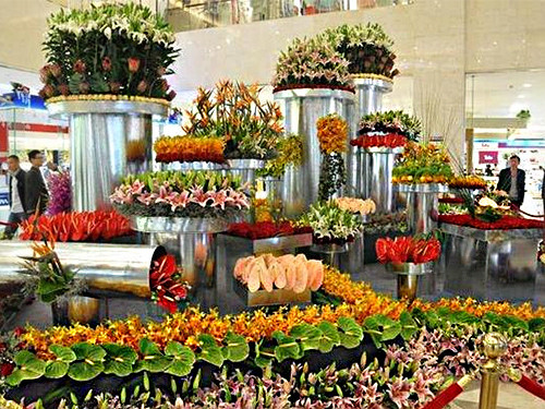 商场花卉租摆案例